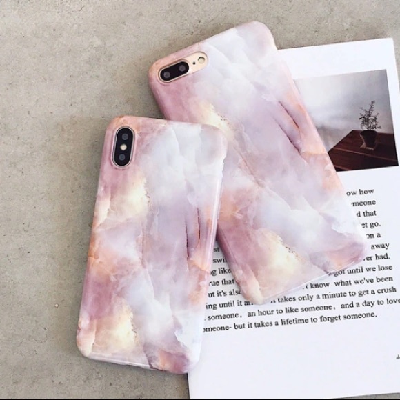 FINAL SALE iPhone XR/XS MAX Case Pink Stone Marble - Picture 5 of 7